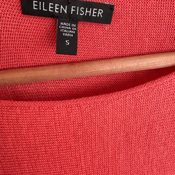 Eileen Fisher Merino Wool Tunic Sweater S Pink Coastal Capsule Minimalist Prep - Picture 4 of 6